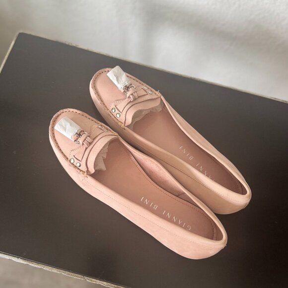 Gianni Bini Pink Leather Tassel Flats 8M - Picture 3 of 8